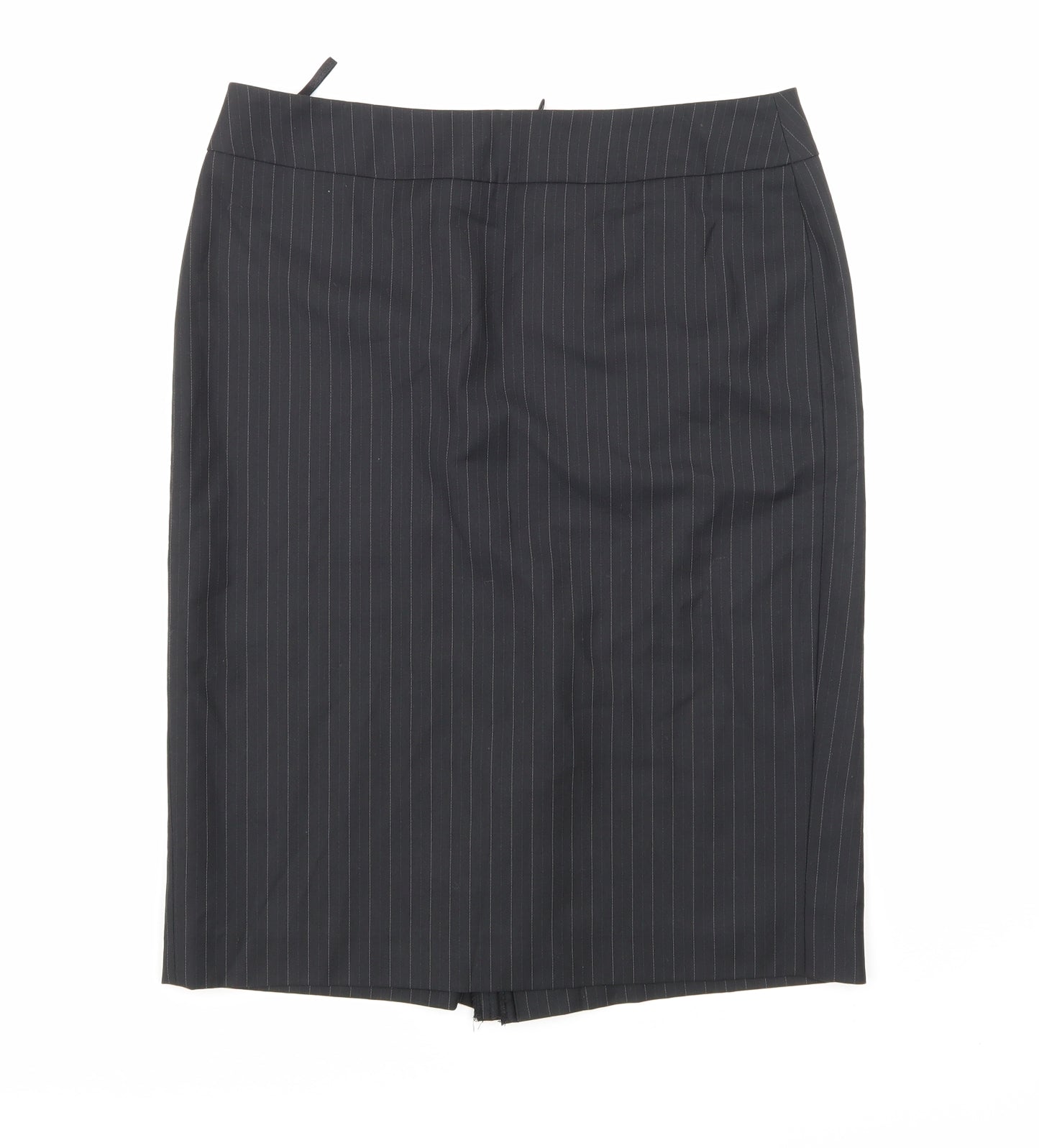Espirit Womens Black Striped  A-Line Skirt Size 12