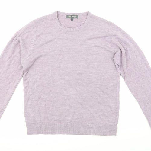 Marks and Spencer Mens Purple   Pullover Jumper Size M