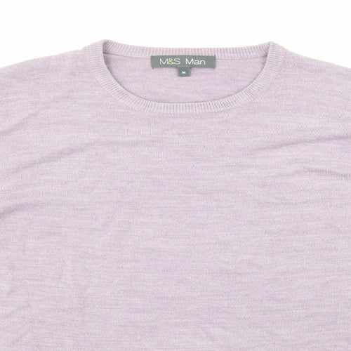 Marks and Spencer Mens Purple   Pullover Jumper Size M