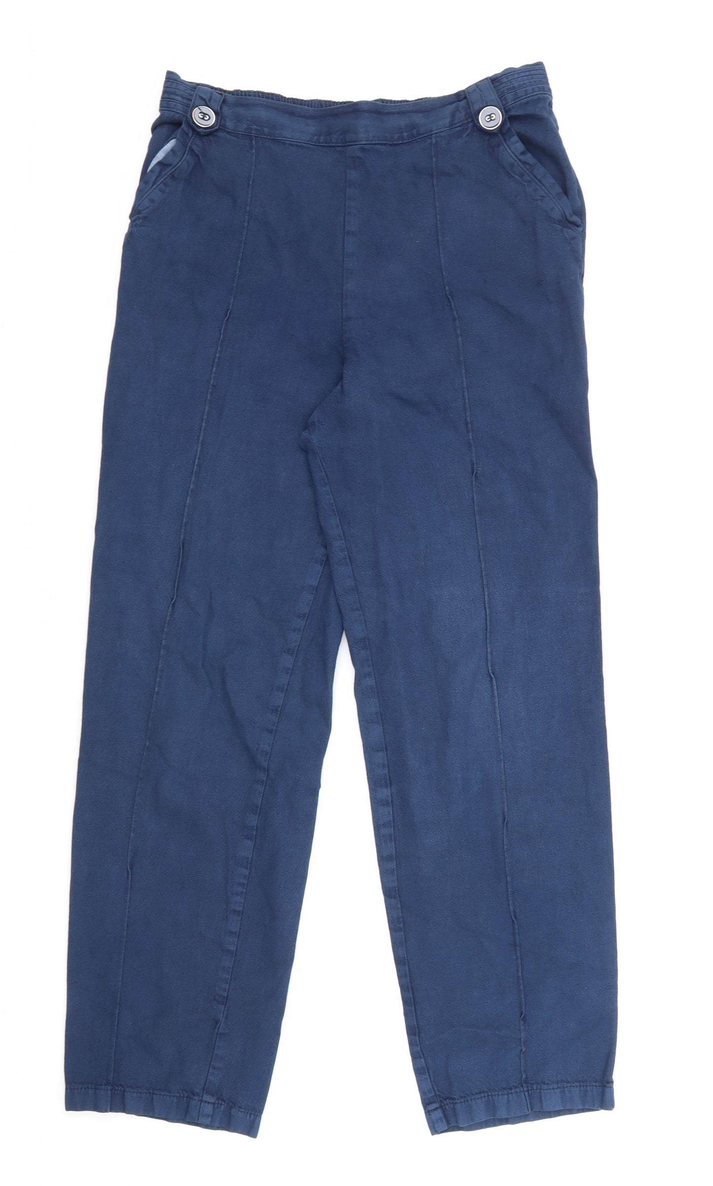 Marks and Spencer Womens Blue   Trousers  Size 10 L27 in