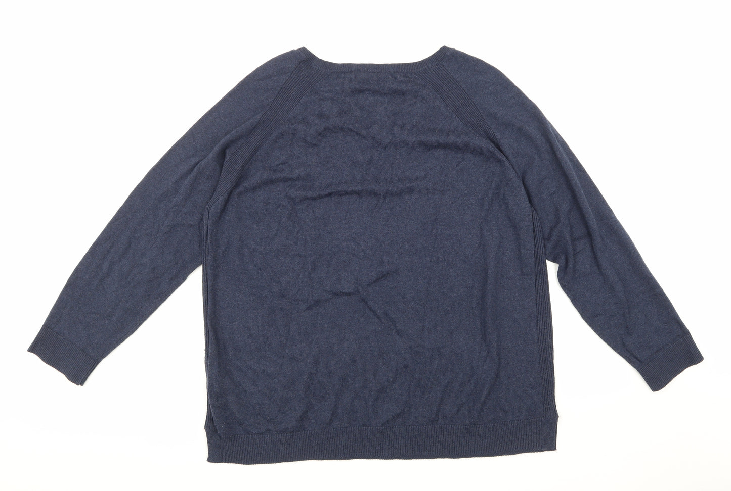 Marks and Spencer Womens Blue  Knit Pullover Jumper Size 20