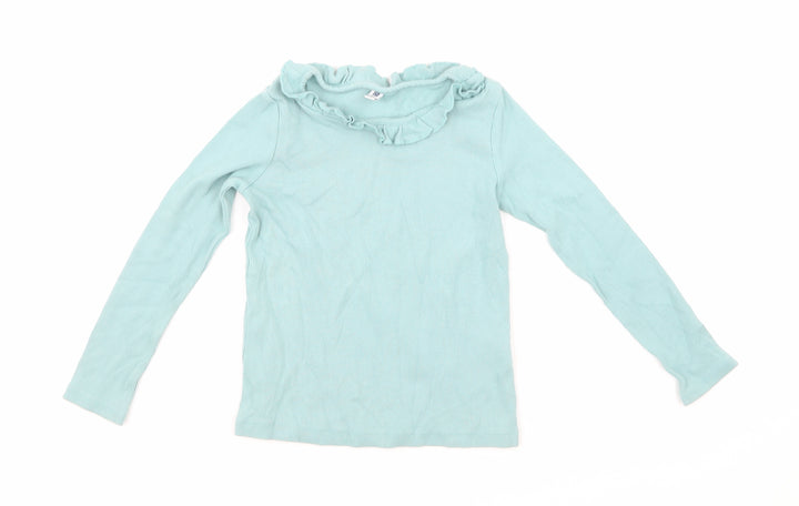 Uniqlo Girls Blue Basic T-Shirt Size 5-6 Years