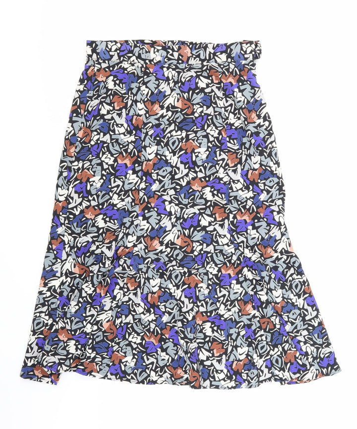 Preworn Womens Multicoloured Geometric  A-Line Skirt Size 30 in