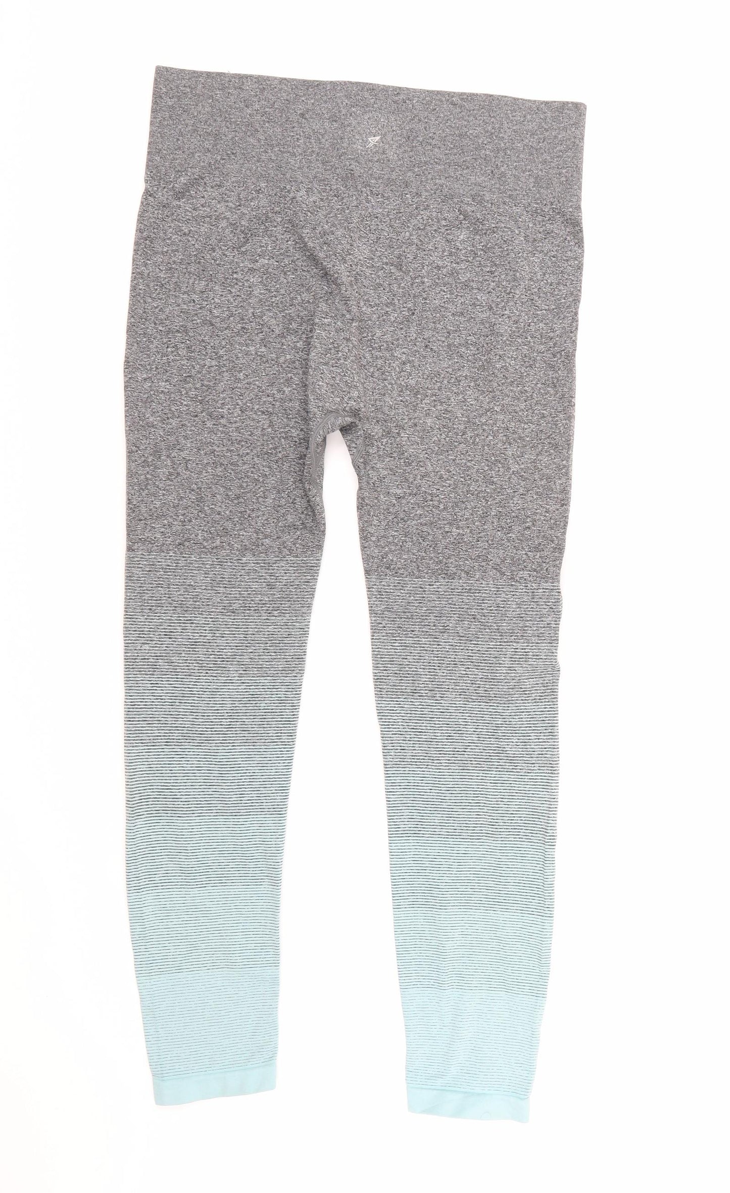 Workout Womens Grey   Capri Leggings Size L L25 in