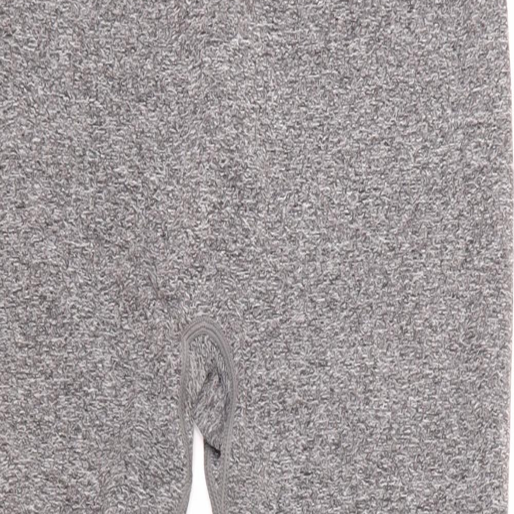 Workout Womens Grey   Capri Leggings Size L L25 in