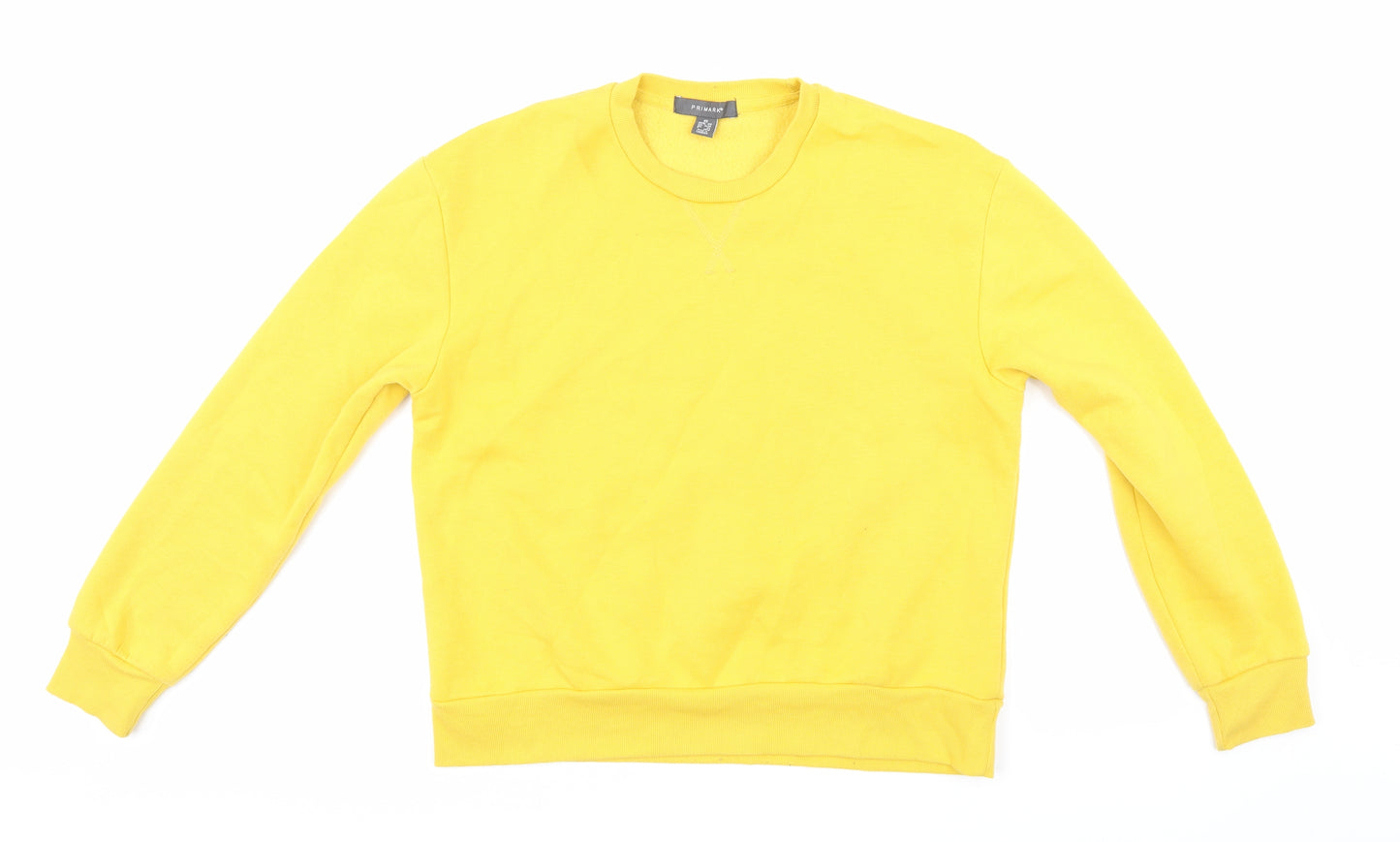Primark Womens Yellow   Pullover Sweatshirt Size XS