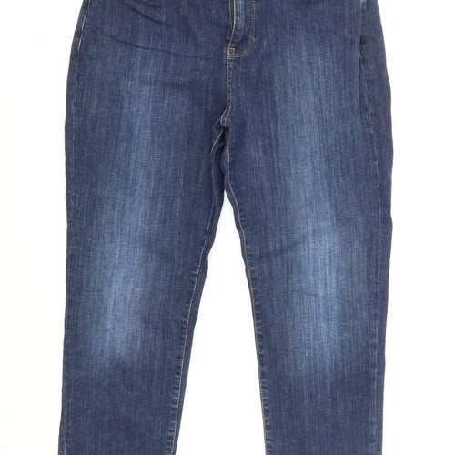 Per Una Womens Blue  Denim Straight Jeans Size 30 in L24 in