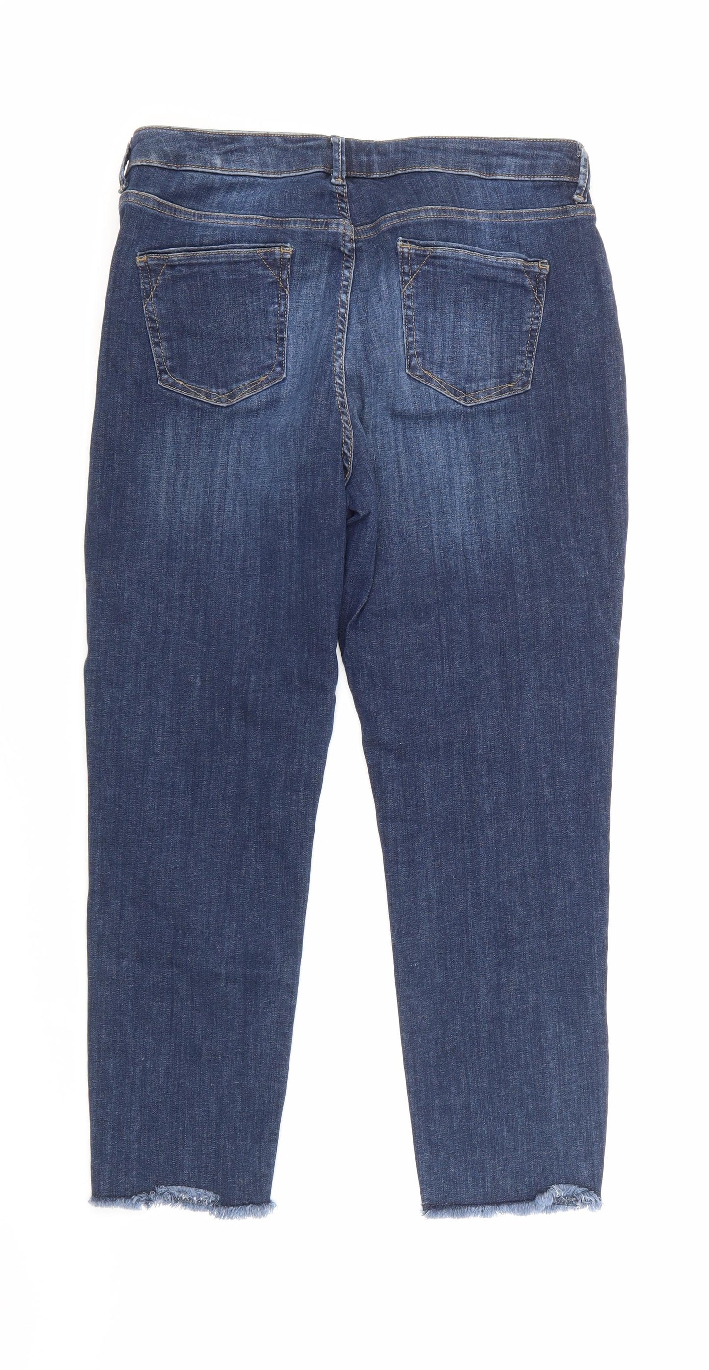 Per Una Womens Blue  Denim Straight Jeans Size 30 in L24 in
