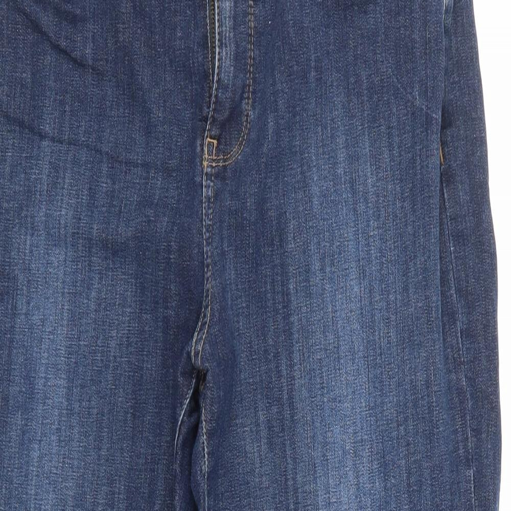 Per Una Womens Blue  Denim Straight Jeans Size 30 in L24 in