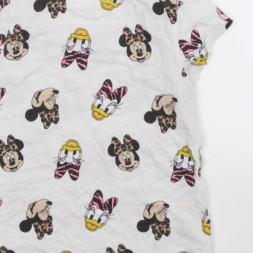 H&M Girls White   Basic T-Shirt Size 5-6 Years