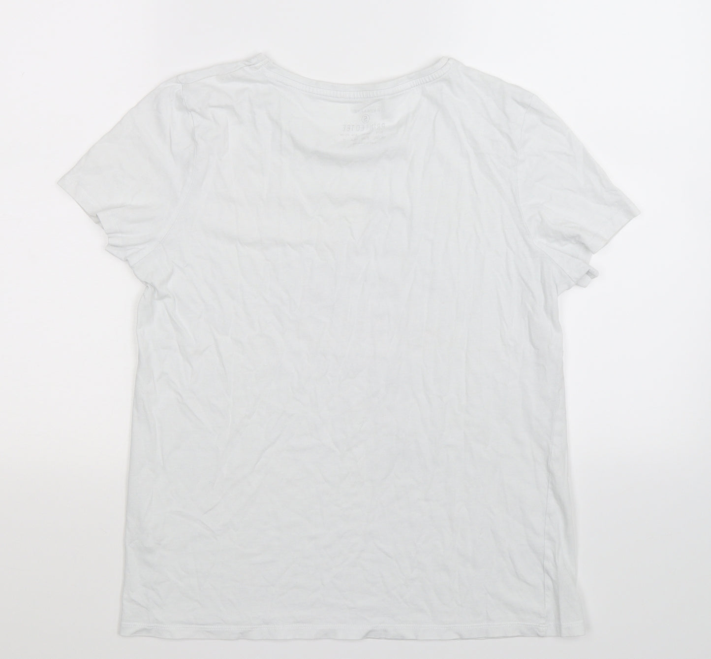 Primark Girls White Floral  Basic T-Shirt Size 12 Years