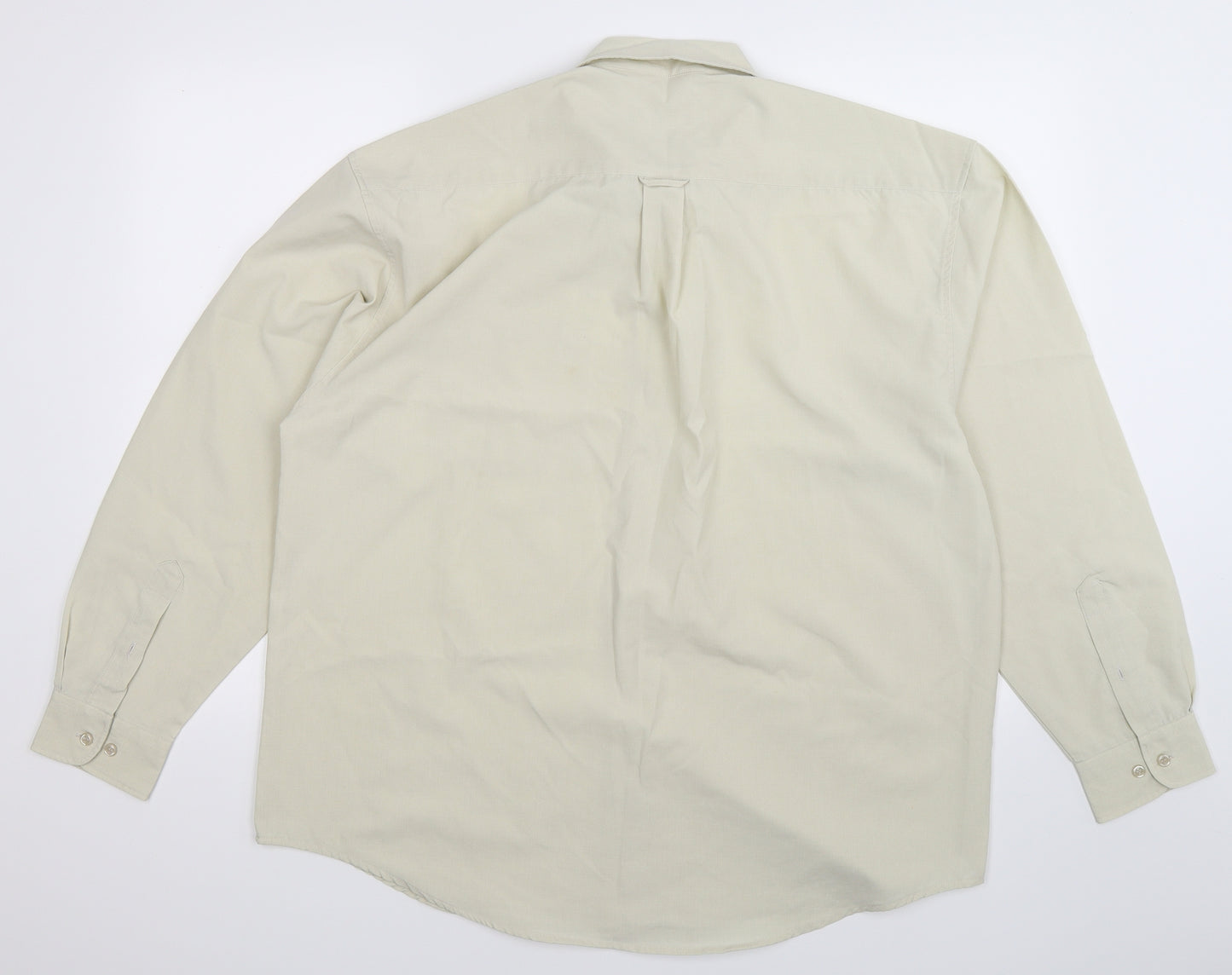 Pegasus Mens Beige    Dress Shirt Size L