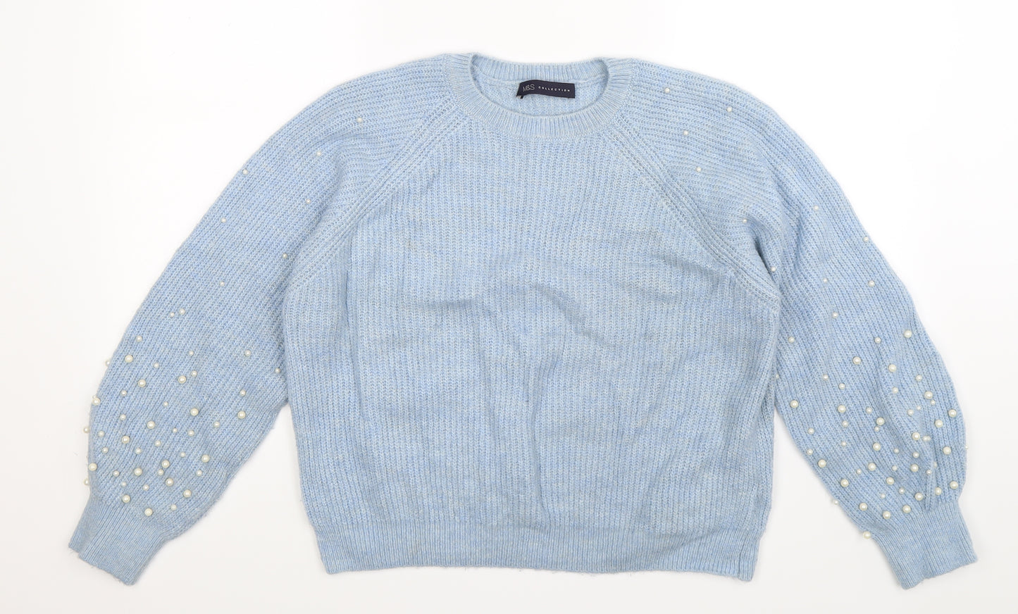 Marks and Spencer Womens Blue  Knit Pullover Jumper Size M