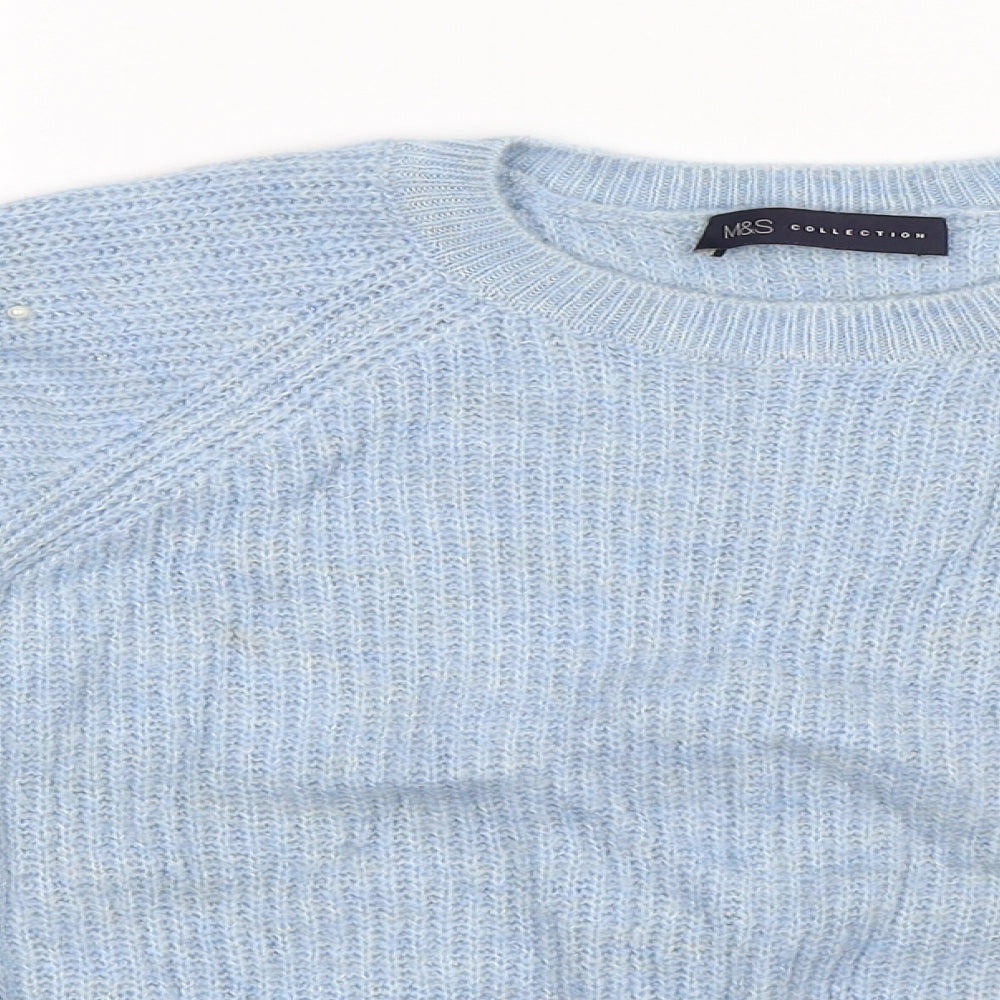 Marks and Spencer Womens Blue  Knit Pullover Jumper Size M