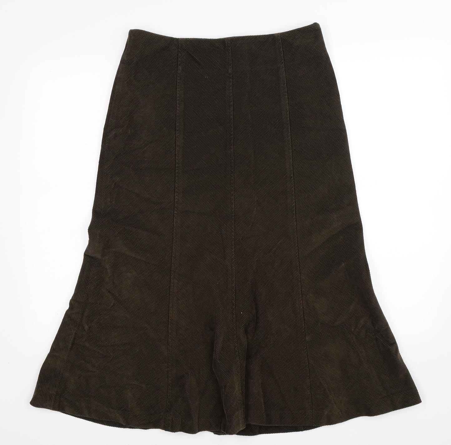 Per Una Womens Brown  Corduroy Maxi Skirt Size 10