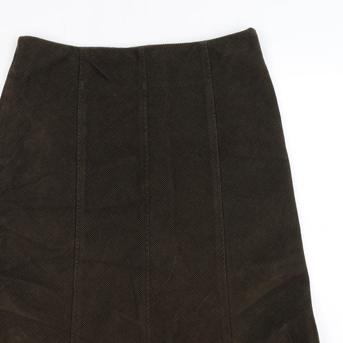Per Una Womens Brown  Corduroy Maxi Skirt Size 10