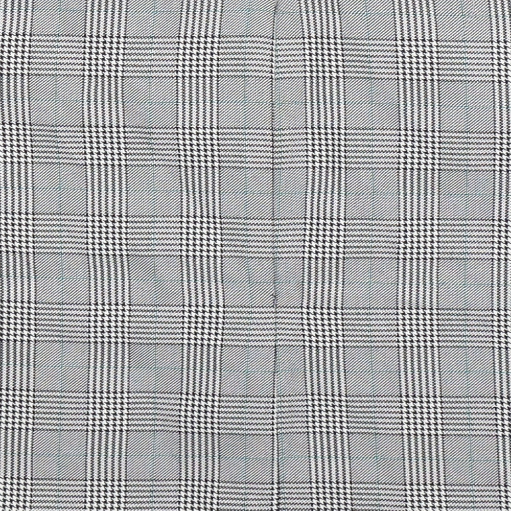 Boohoo Womens Grey Check  A-Line Skirt Size 10