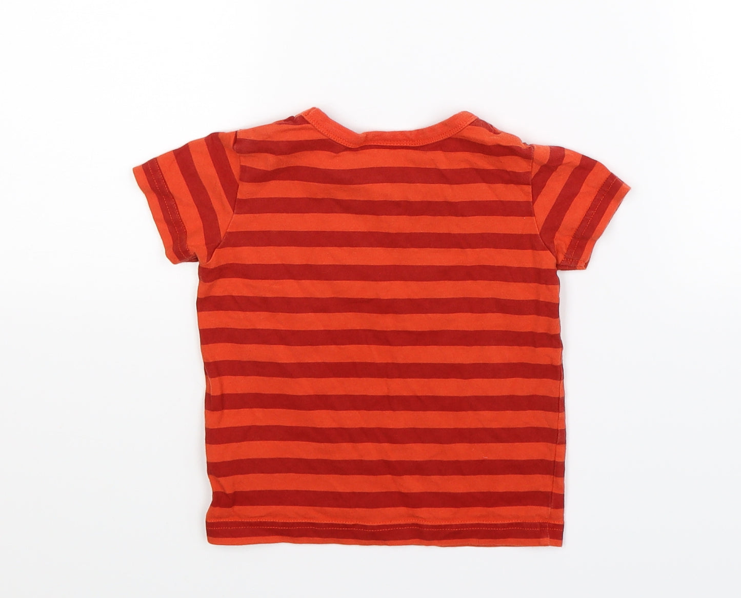 NEXT Baby Multicoloured Striped  Basic T-Shirt Size 9-12 Months  - Sesame Street