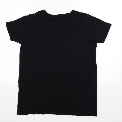 Select Womens Black   Basic T-Shirt Size 12