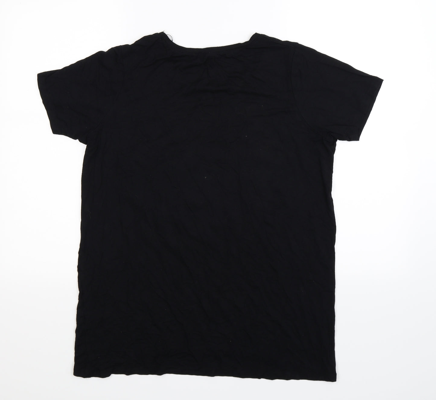 Select Womens Black   Basic T-Shirt Size 12