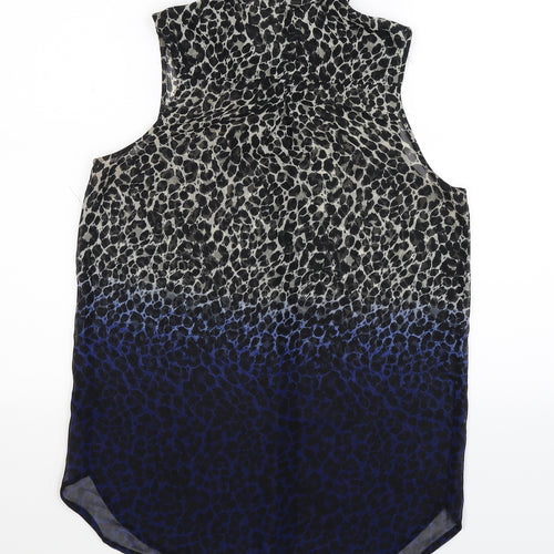 Divided Womens Multicoloured Animal Print  Basic Button-Up Size 10
