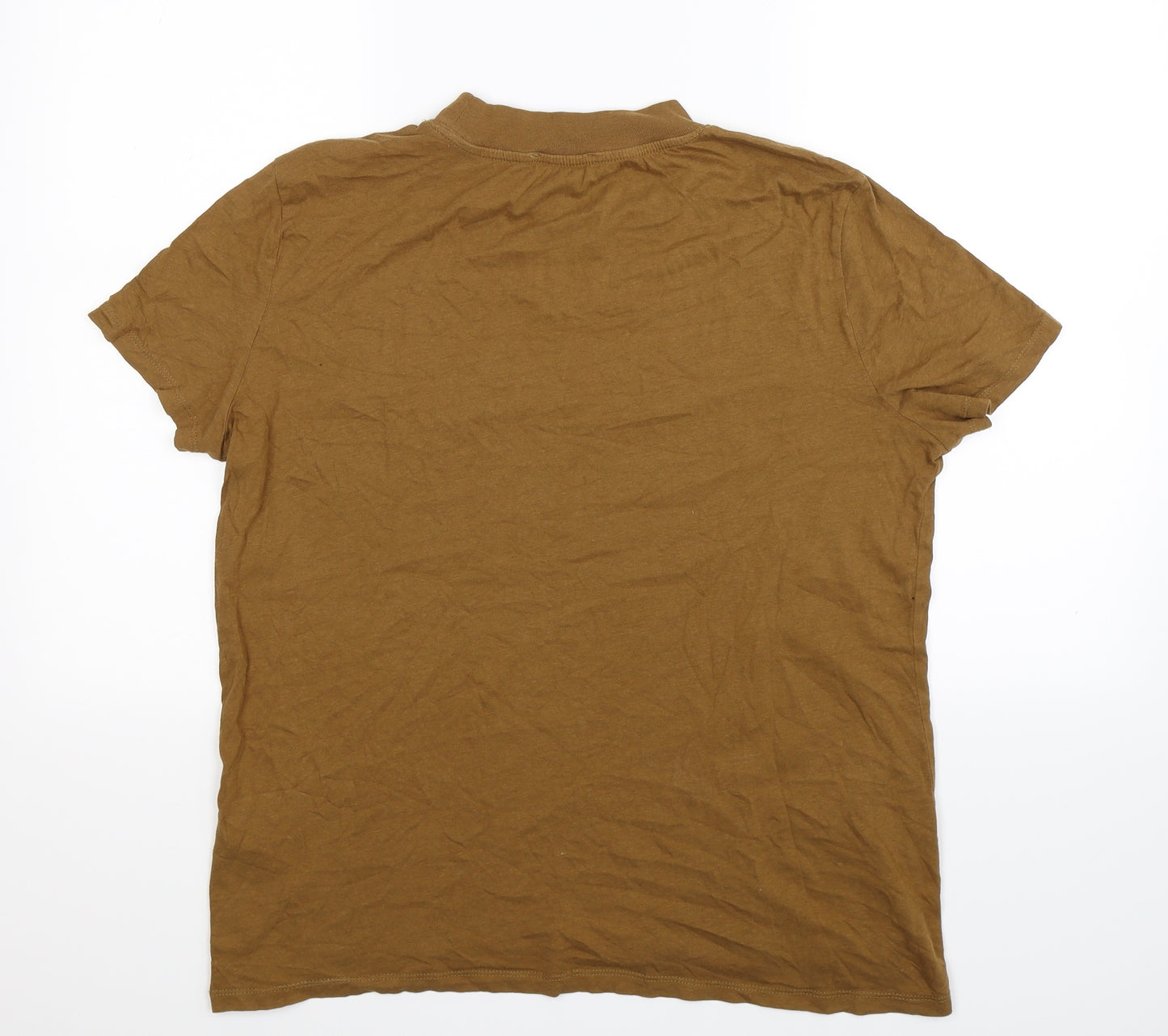 Zara Mens Brown    T-Shirt Size XL