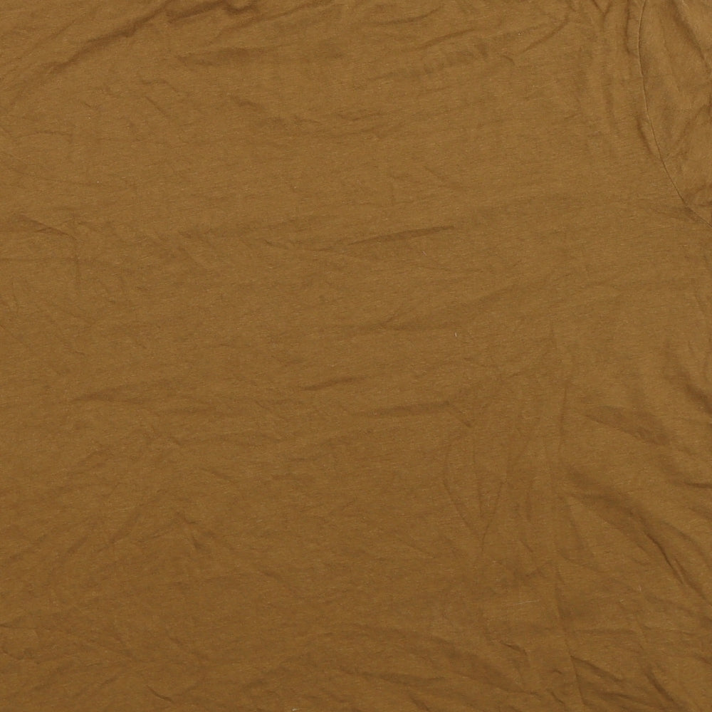 Zara Mens Brown    T-Shirt Size XL