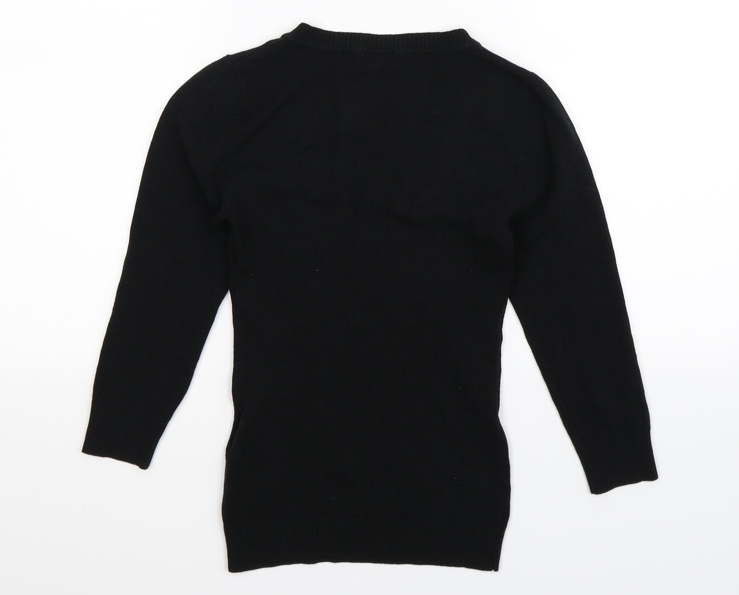 H&M Womens Black   Pullover Jumper Size S