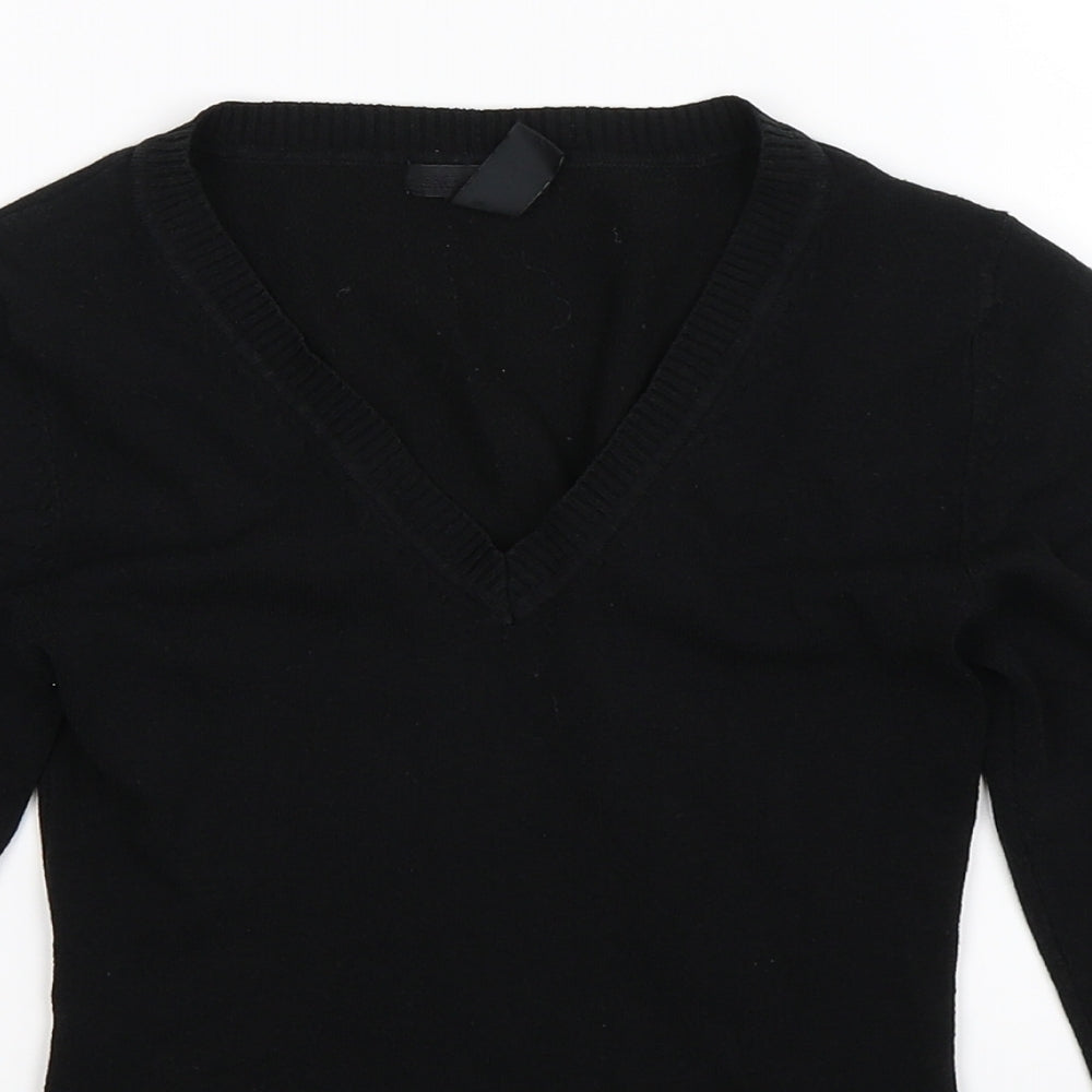 H&M Womens Black   Pullover Jumper Size S