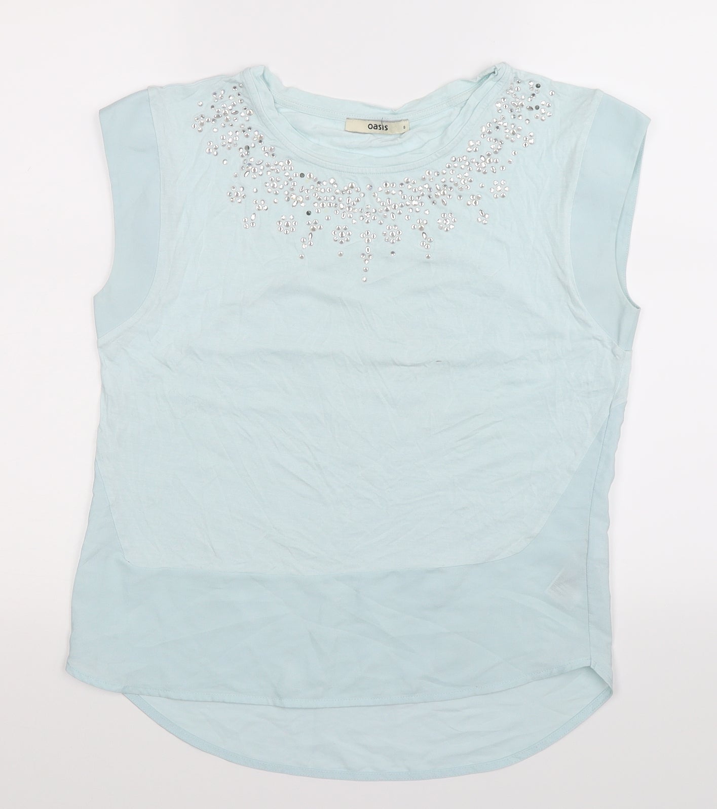 Oasis Womens Blue   Basic Tank Size S