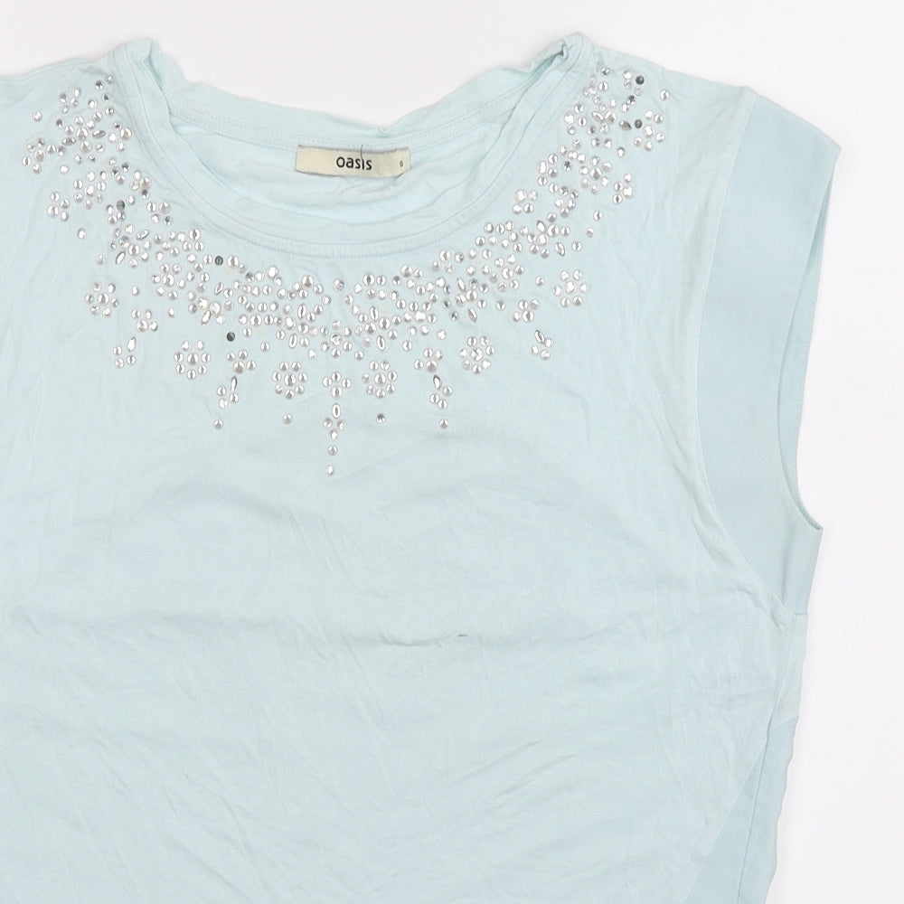 Oasis Womens Blue   Basic Tank Size S