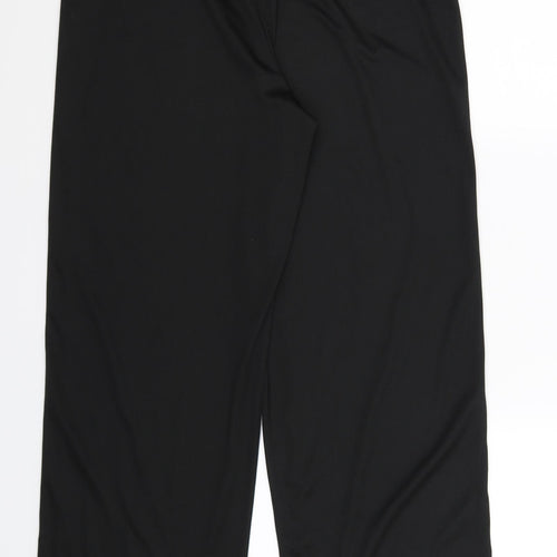George Womens Black Striped  Jogger Trousers Size S L30 in