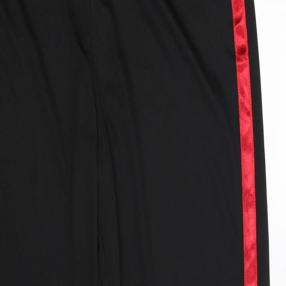 George Womens Black Striped  Jogger Trousers Size S L30 in
