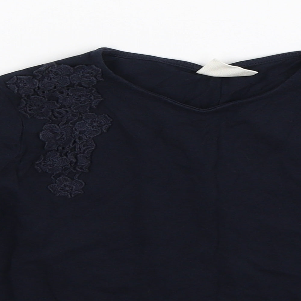 Zara Girls Blue   Pullover T-Shirt Size 5 Years