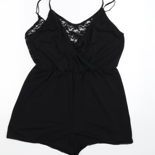 Divided Womens Black   Playsuit One-Piece Size L L3 in
