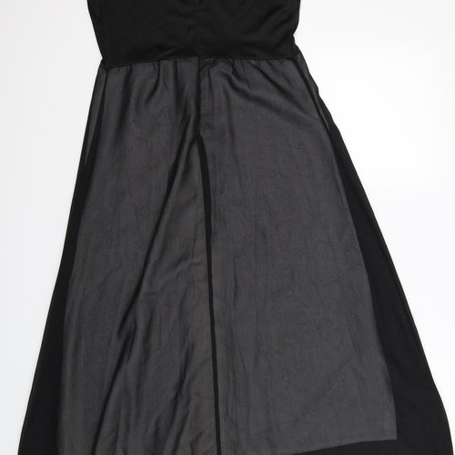 Preworn Womens Black   Maxi  Size 10