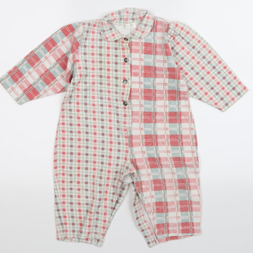 Ikki Baby Multicoloured Check  Babygrow One-Piece Size 18-24 Months