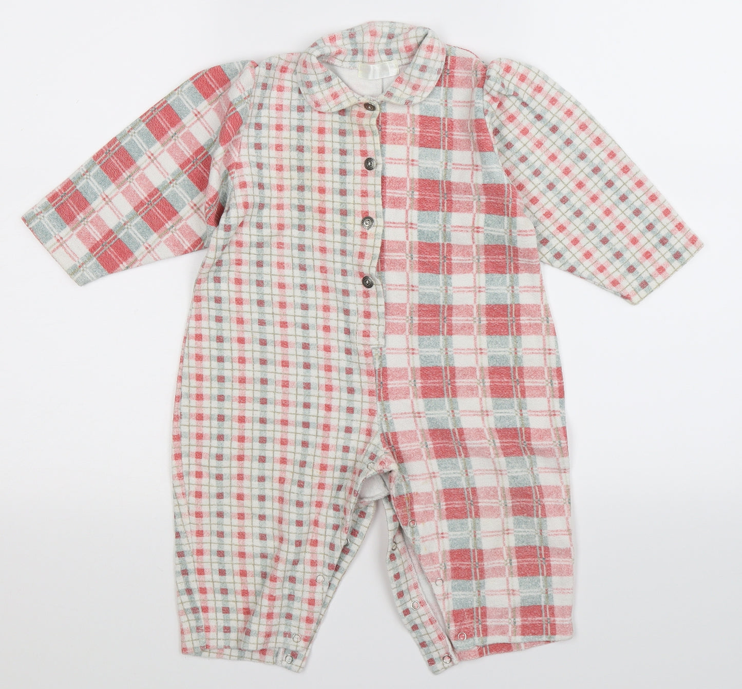 Ikki Baby Multicoloured Check  Babygrow One-Piece Size 18-24 Months