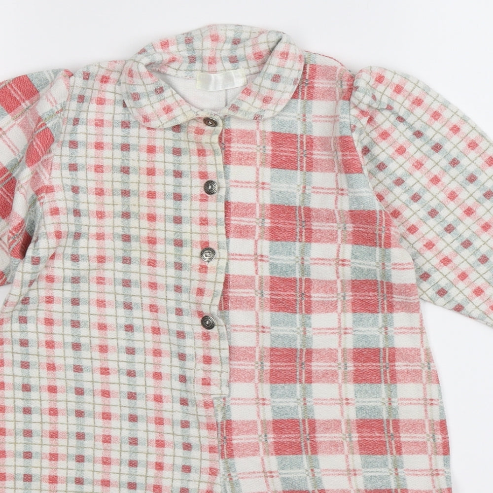 Ikki Baby Multicoloured Check  Babygrow One-Piece Size 18-24 Months