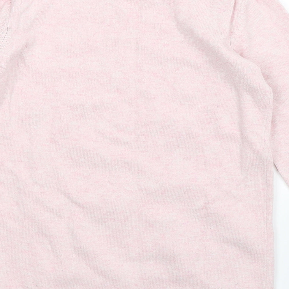 Primark Girls Pink  Knit Pullover Jumper Size 5-6 Years