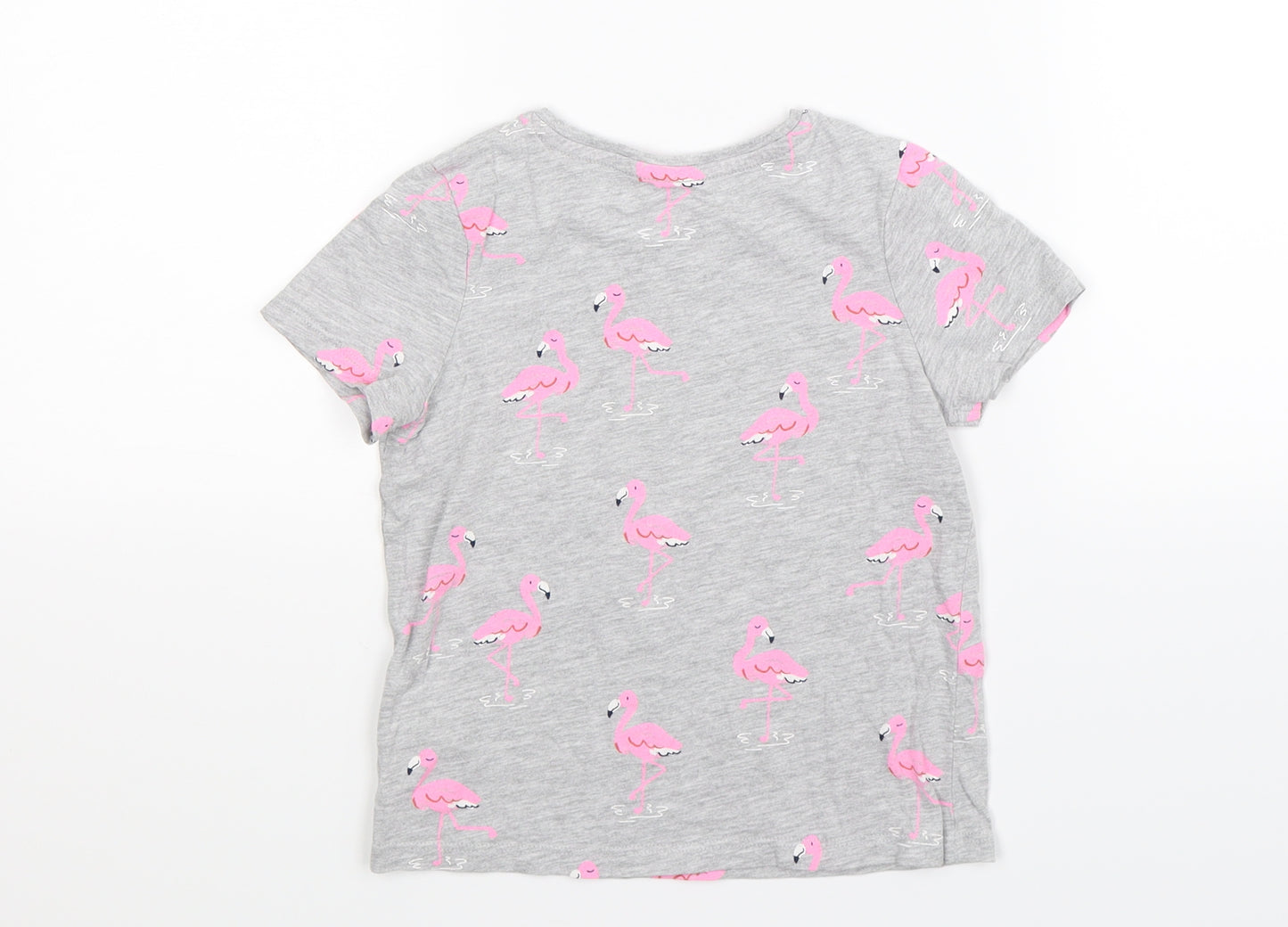 Marks and Spencer Girls Grey   Basic T-Shirt Size 5-6 Years