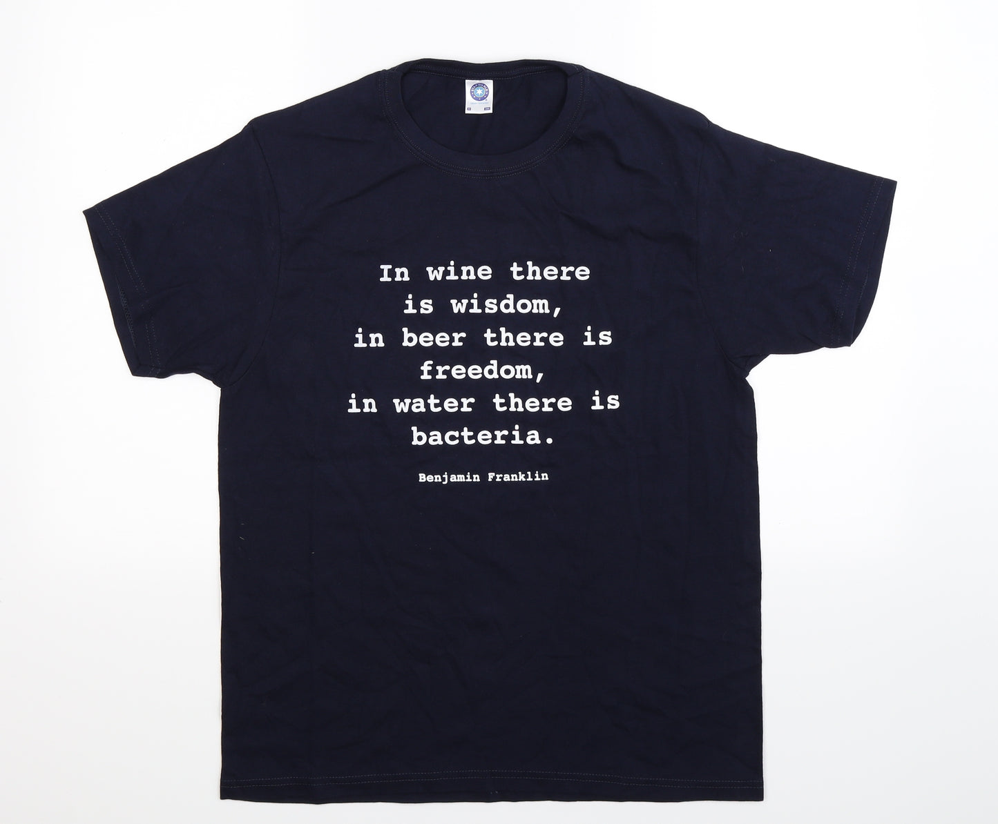 Star World Mens Blue    T-Shirt Size M