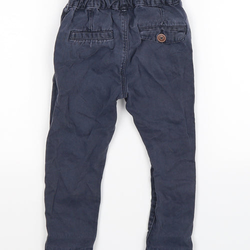 George Boys Blue   Chino Trousers Size 2-3 Years