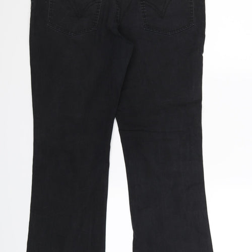 Papaya Womens Black  Denim Bootcut Jeans Size 14 L29 in
