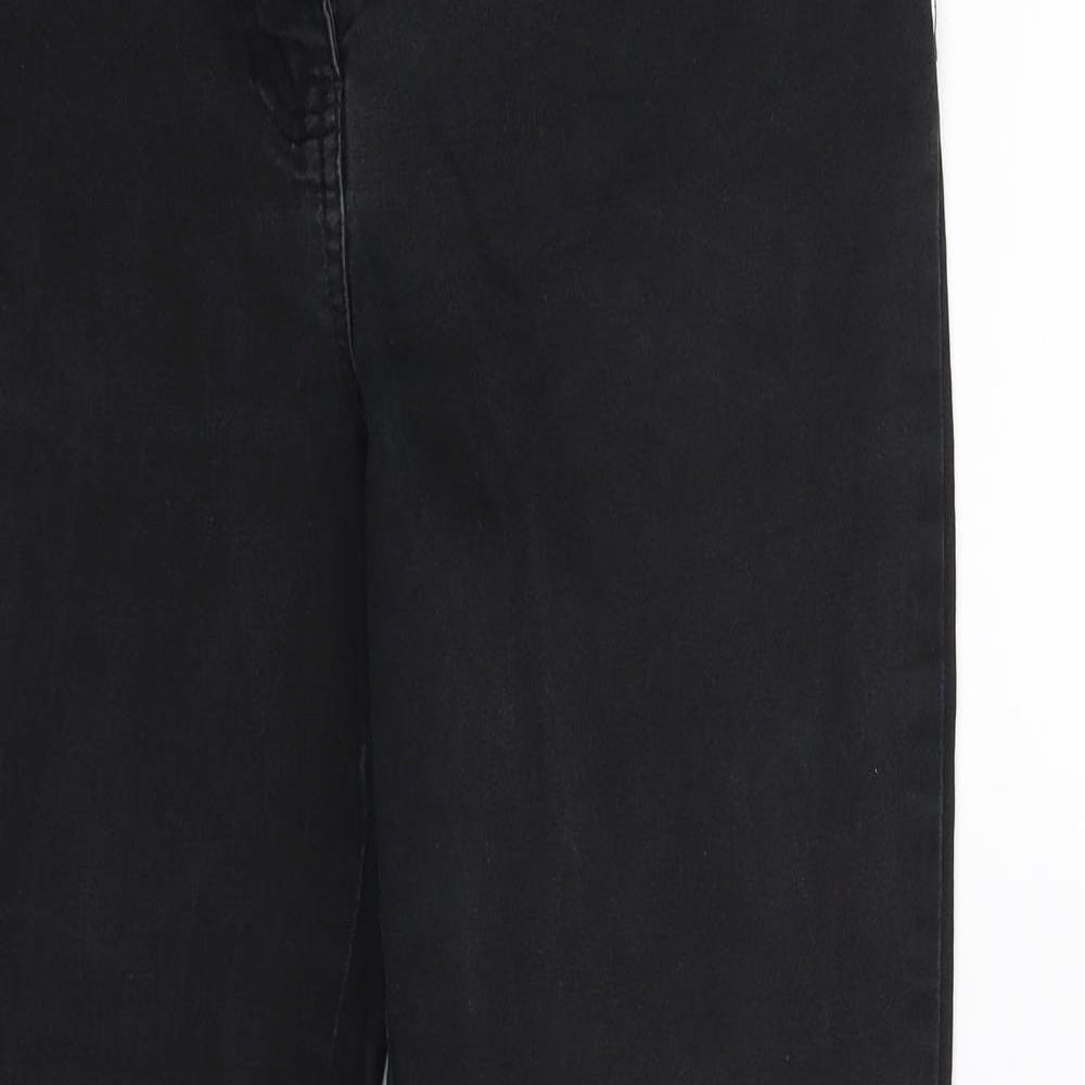 Papaya Womens Black  Denim Bootcut Jeans Size 14 L29 in