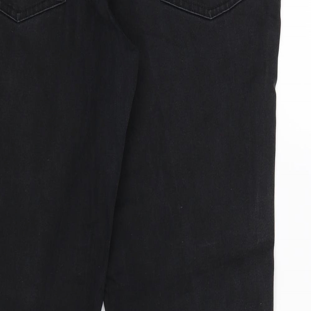 Papaya Womens Black  Denim Bootcut Jeans Size 14 L29 in