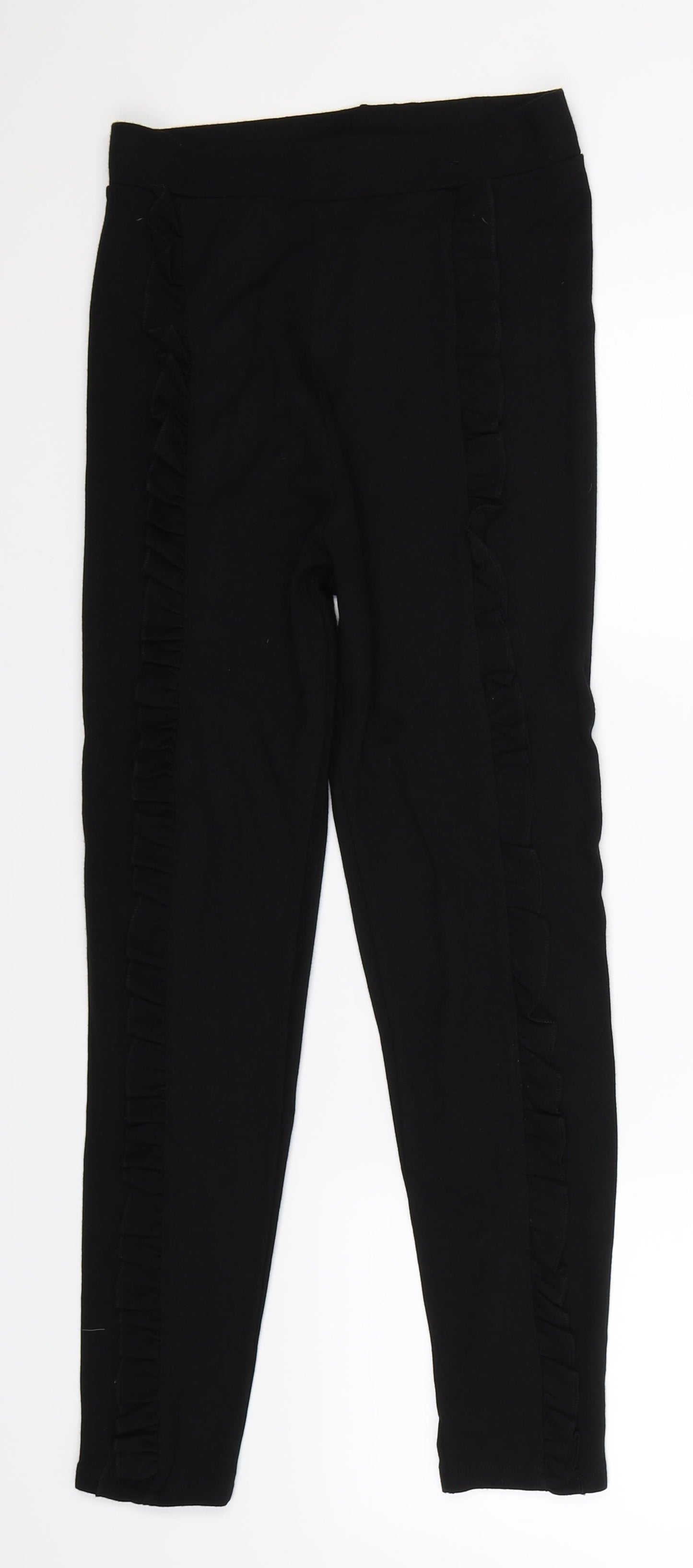 River Island Womens Black   Cropped Leggings Size 10 L25 in