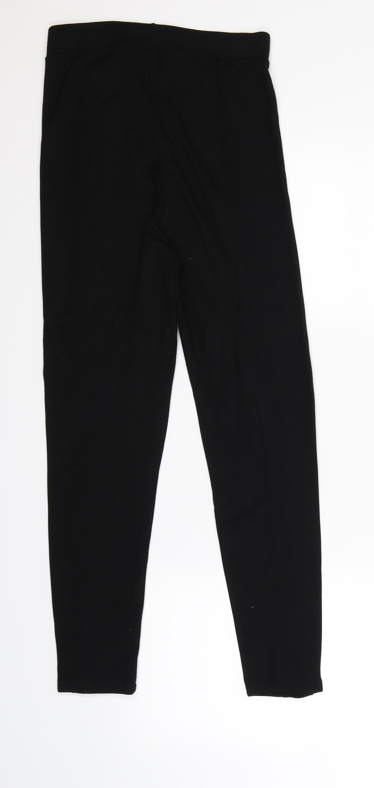 River Island Womens Black   Cropped Leggings Size 10 L25 in
