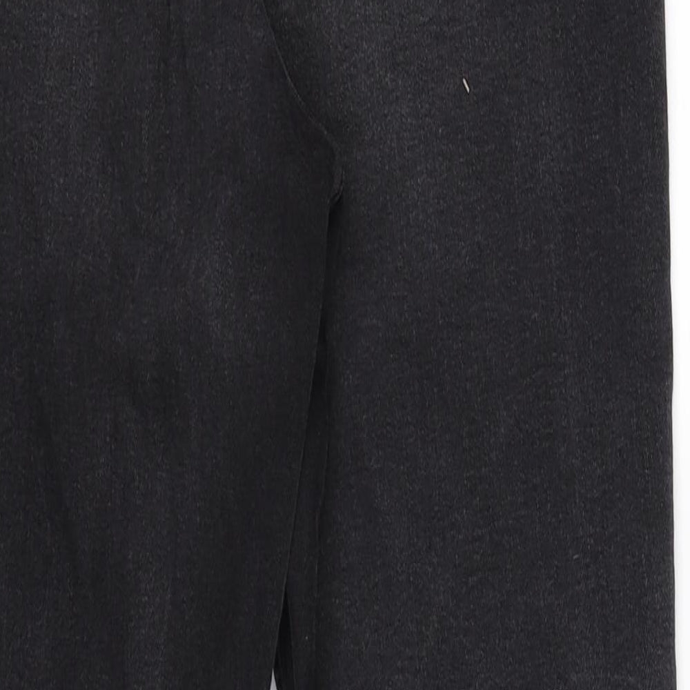 New Look Womens Black  Denim Cropped Jeans Size 14 L25 in