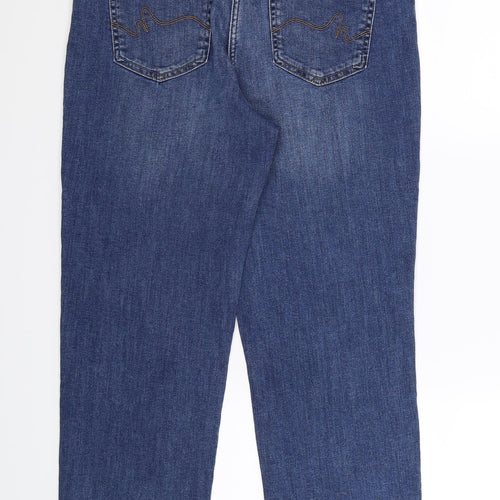 NEXT Womens Blue  Denim Straight Jeans Size 14 L25 in